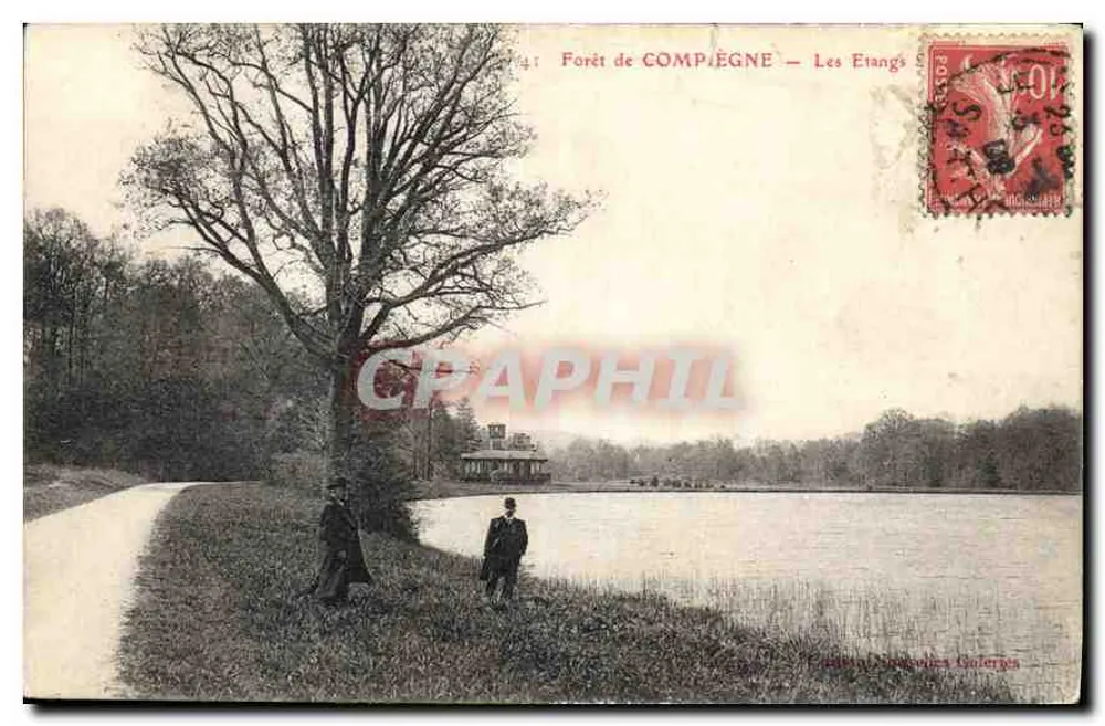 Floresta de COMPIÈGNE — Les Eiangs — Editor Galeries - Frente