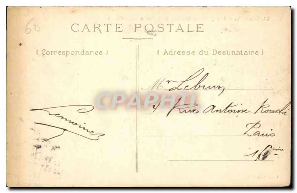 Chantilly — Die großen Ställe und die Porte Saint-Denis — Sammlung R. P. - Rückseite