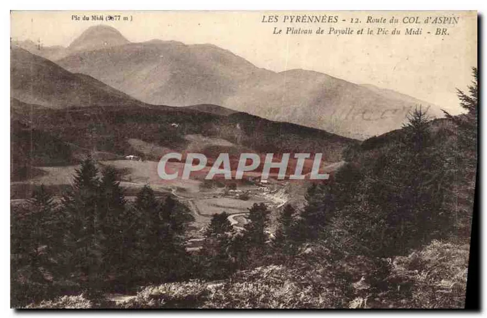 Die Pyrenäen - 12. Route du Col d'Aspin - Das Plateau de Payolle und der Pic du Midi - BR. - Vorderseite