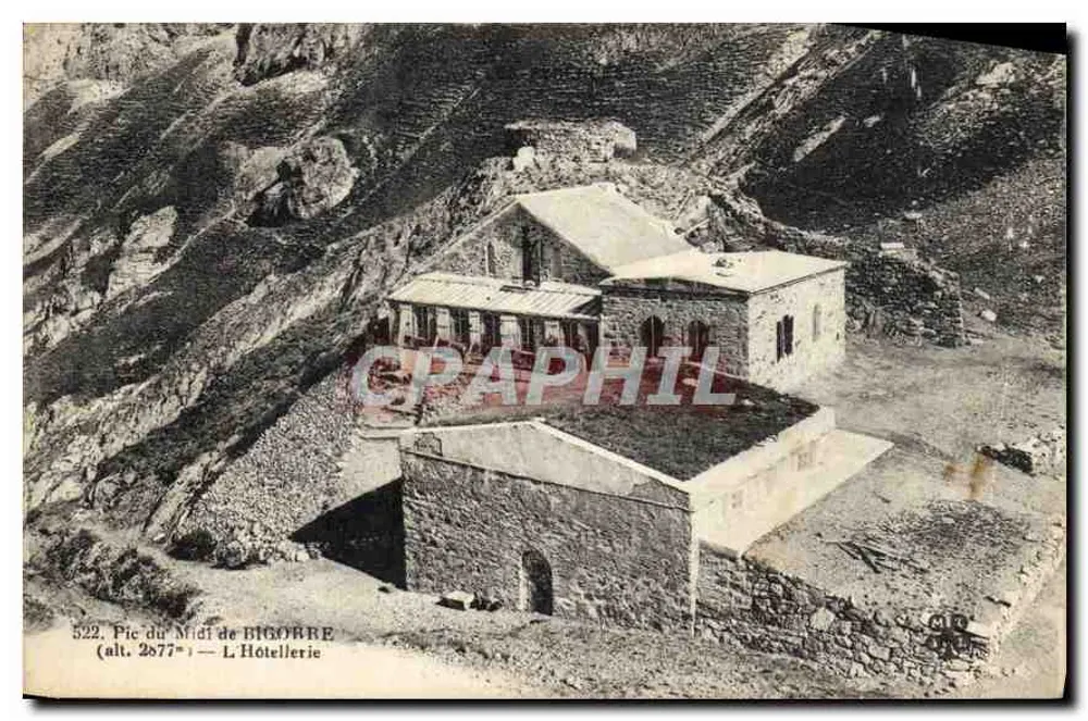 Pic du Midi de Bigorre — L'Hôtellerie (alt. 2677m) — Editor não identificado, n° 522 - Frente