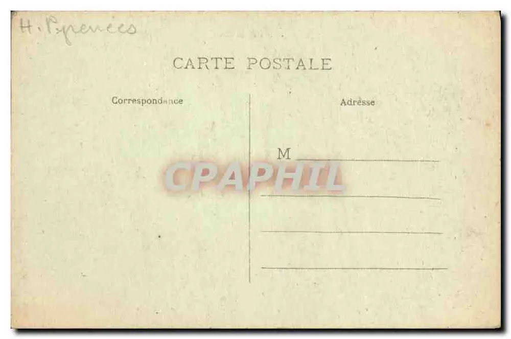 Pic du Midi de Bigorre — L'Hôtellerie (alt. 2677m) — Editor não identificado, n° 522 - Verso