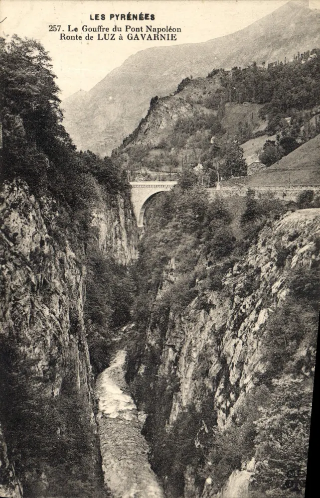 Der Pont-Napoléon-Höhle — Ronte de Luz bis Gavarnie — Die Pyrenäen, n°257 - Vorderseite