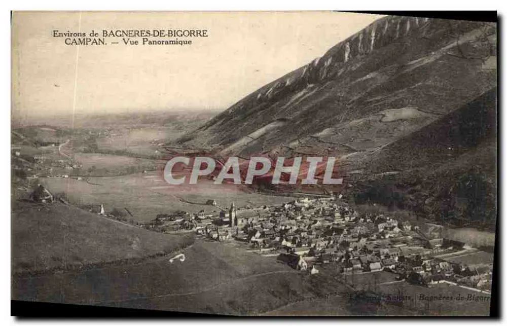 Campán — Panoramablick — Verlag: Éd. Sautot, Bagneres-de-Bigorre - Vorderseite