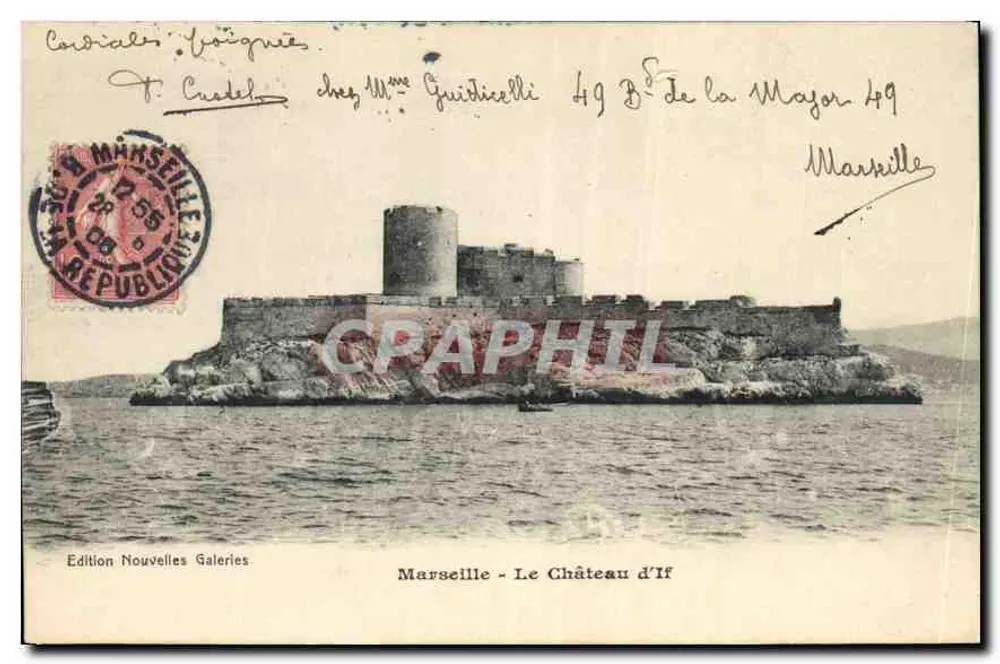 Marselha - O Castelo d'If — Edição Nouvelles Galeries - Frente