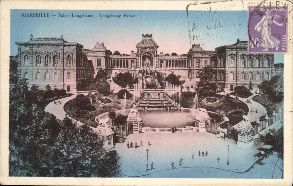 Marseille — Palais Longchamp — Longchamp Palace - Frente