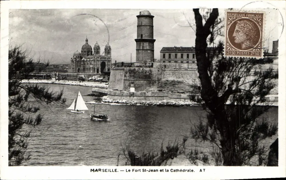 Marseille — Fort St-Jean und die Kathedrale — AT - Vorderseite