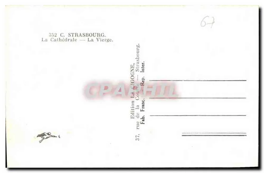 Estrasburgo — A Catedral — A Virgem - Verso