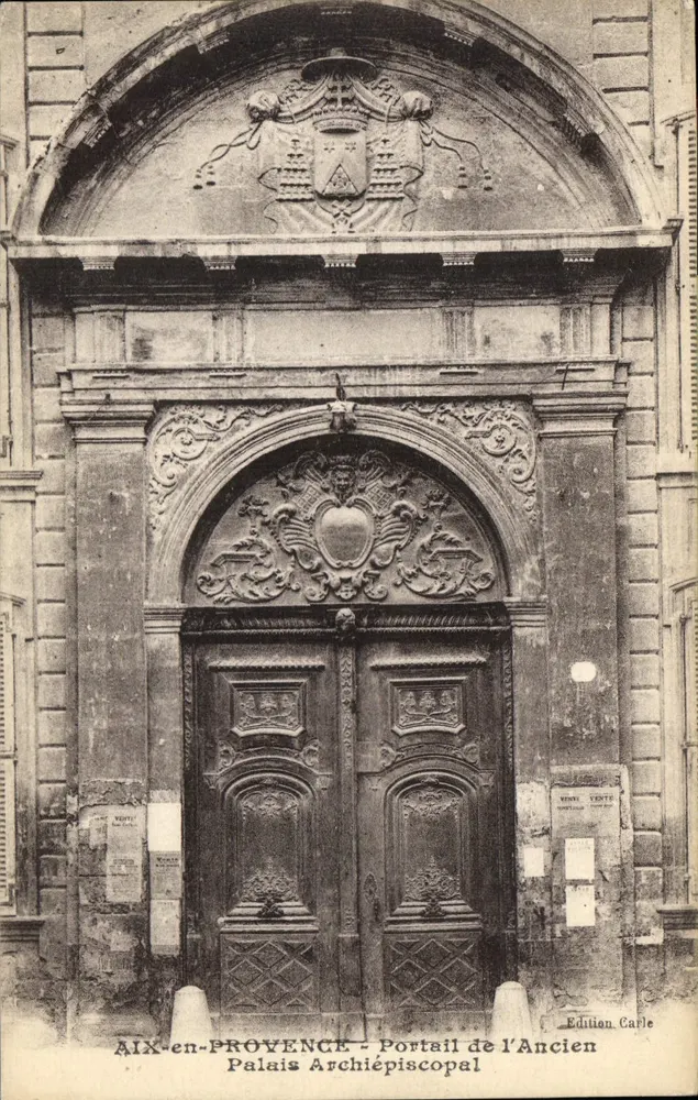 AIX-EN-PROVENCE - Portal des alten Erzbischöflichen Palastes — Carle Edition - Vorderseite