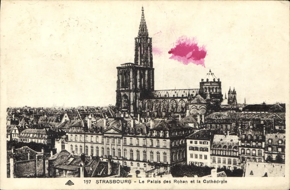 Strasbourg — Das Schloss der Rohan und die Kathedrale — Verlag C4 des Arts, n° 197 - Vorderseite