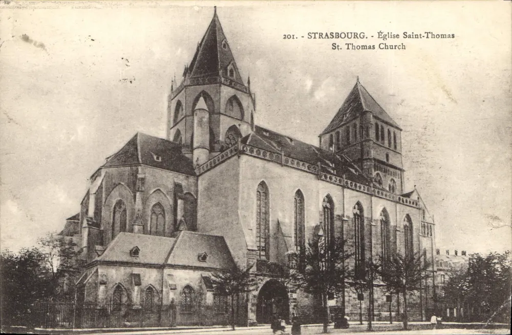 Strasbourg — Église Saint-Thomas — Éditeur : Manque, n° 201 - Frente