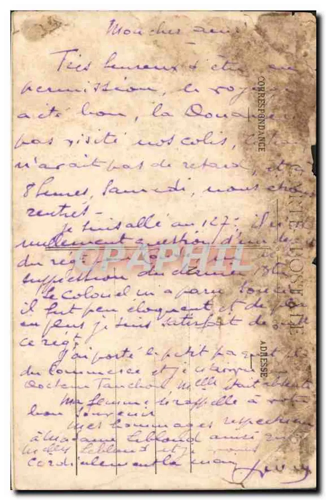 Valenciennes - Jardin de la Rhonelle - L. S. H. - n°42 - Rückseite