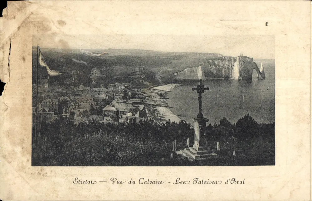 Stretat — Vista do Calvário — As Falésias de Avral - Frente
