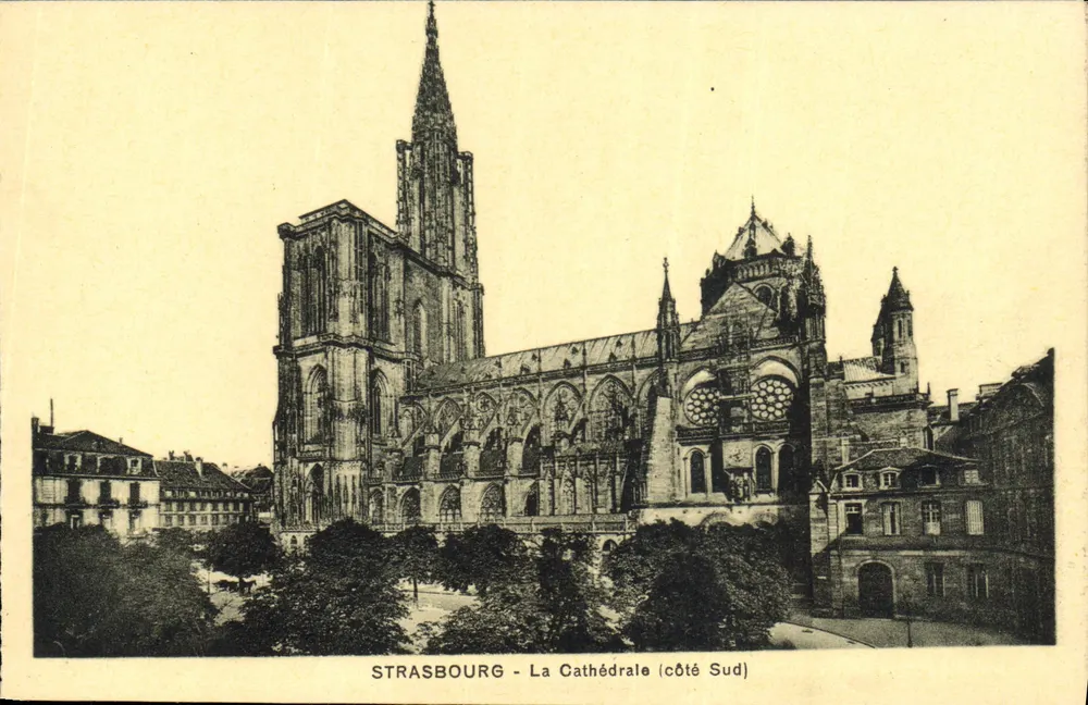 Estrasburgo - A Catedral (lado Sul) — Edição Frisianic Estrasburgo - Frente