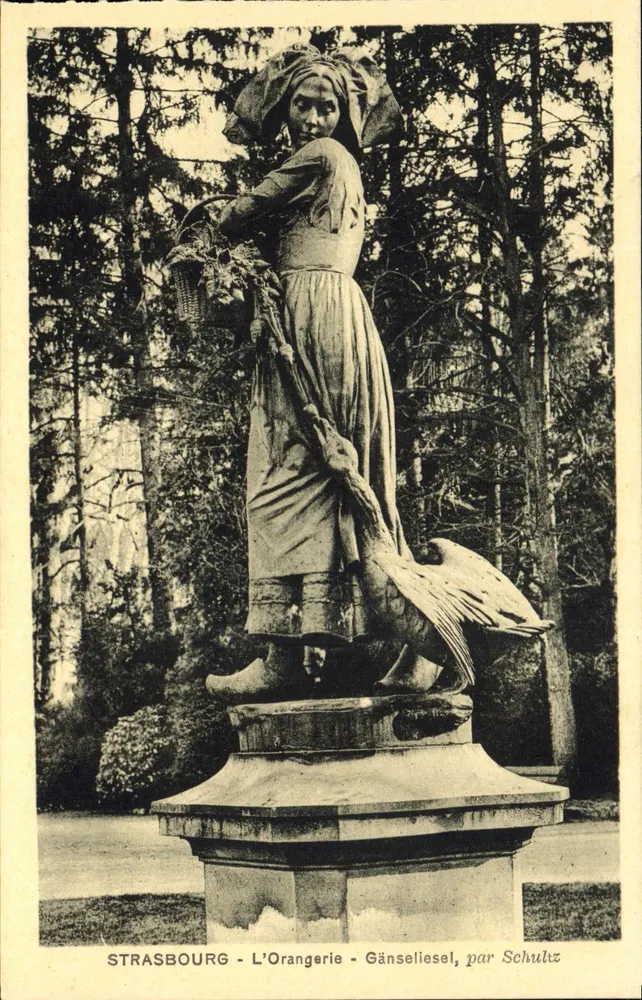 Straßburg - Die Orangerie - Gänseleisel, von Schulz - Vorderseite