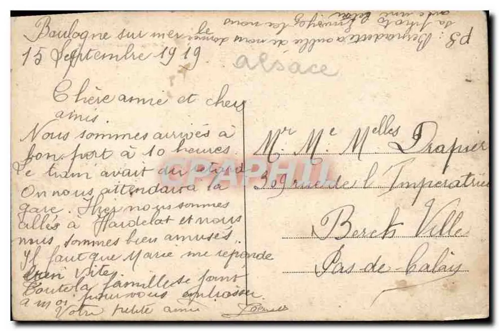 Strasbourg — Igreja protestante da guarnição — editor não identificado - Verso