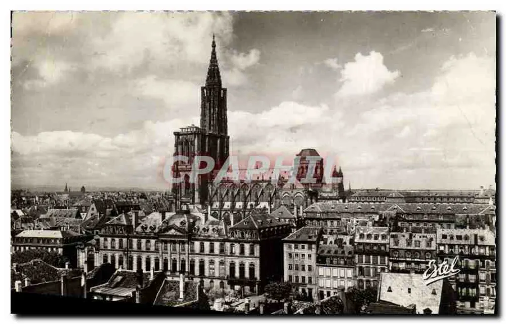 Straßburg — Kathedrale und Palais de Rohan — Verlag Estel, n° 527 - Vorderseite