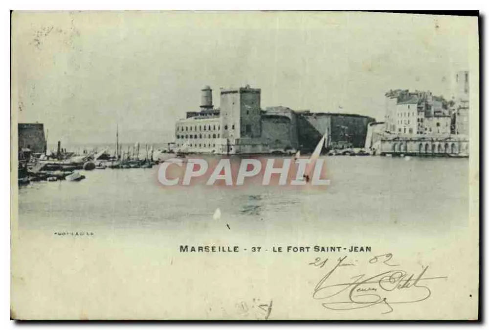 Marselha - O Forte Saint-Jean — editor Mouty-Lacou, n°37 - Frente