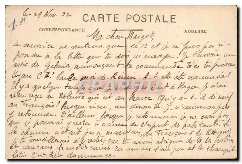 Marseille - Place Castellane und die Säule Cantini — Verlag MARTINI - Rückseite