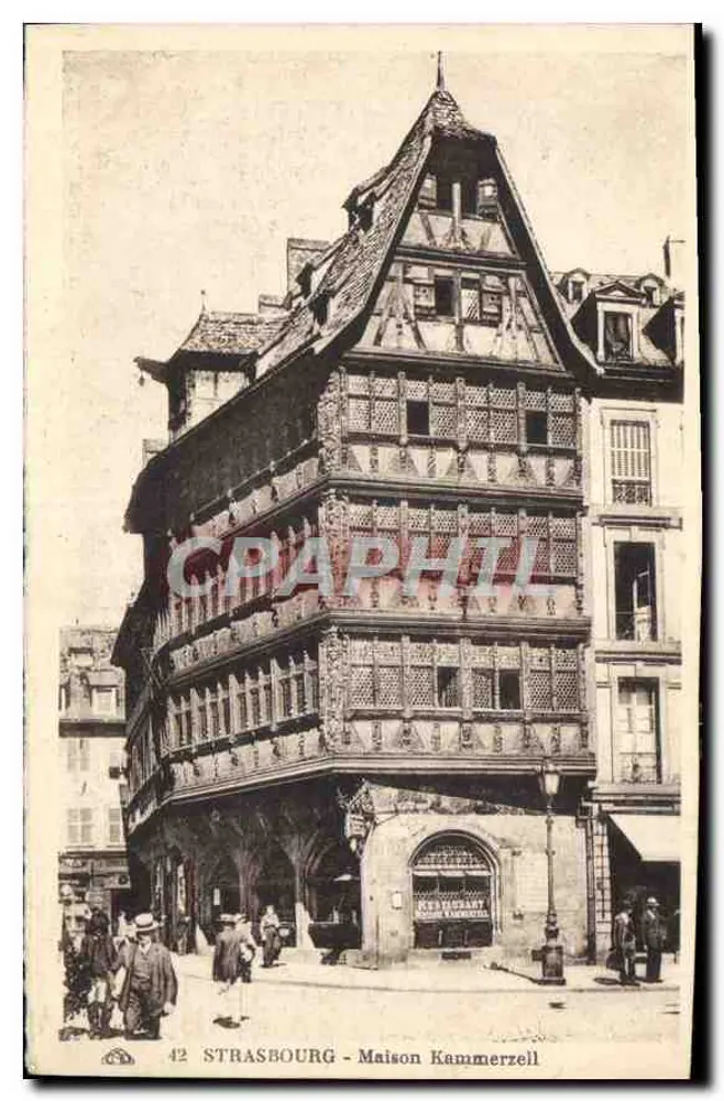 Estrasburgo - Casa Kammerzell — editor Alphonse des Arts Photographiques, n°42 - Frente
