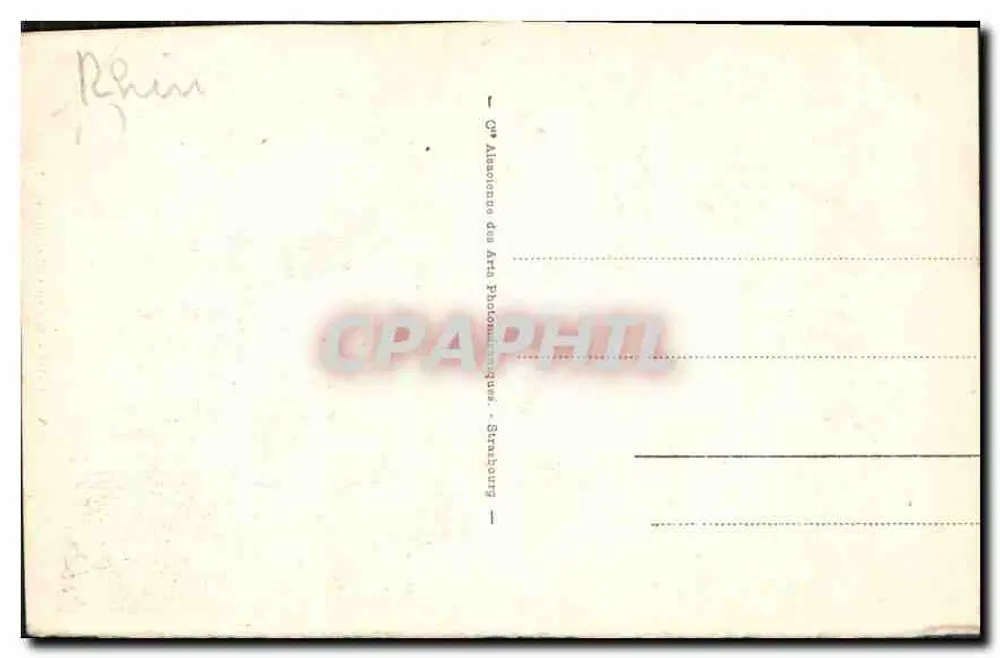 Estrasburgo - Casa Kammerzell — editor Alphonse des Arts Photographiques, n°42 - Verso