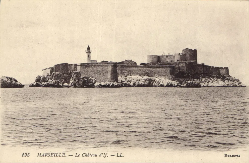 Marselha — O Castelo de If — Selecta, n° 195 - Frente