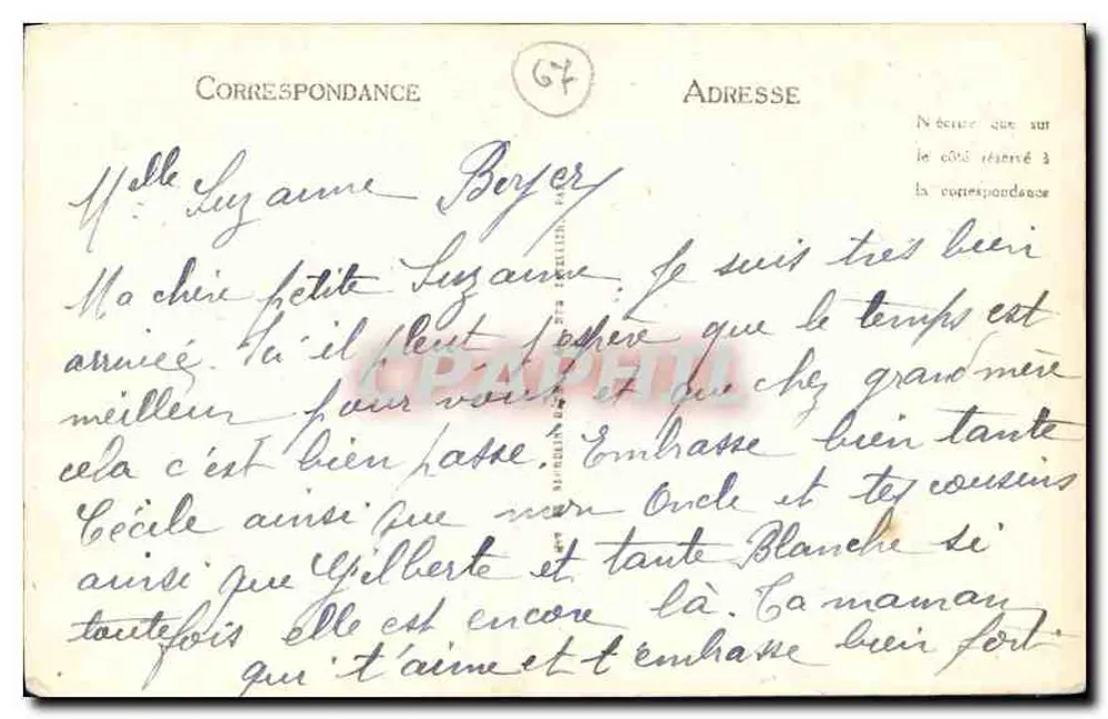 Strasbourg — Das Justizpalast und die Kirche Saint-Pierre — LL, n°73 - Rückseite