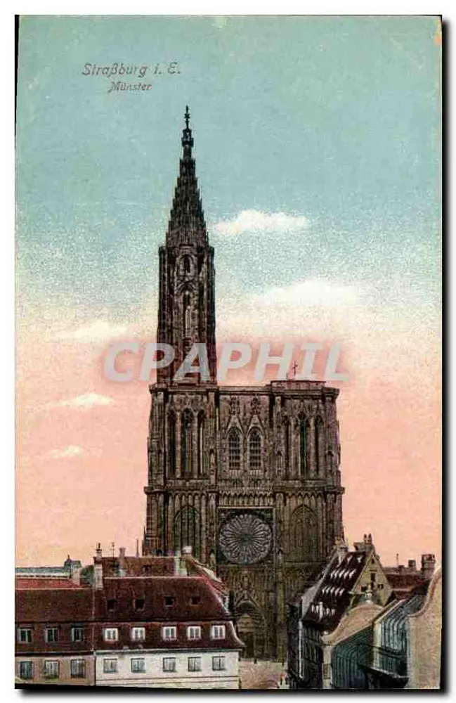 Estrasburgo - Catedral Nossa Senhora — editor Johannes Böhik, série I. E. - Frente