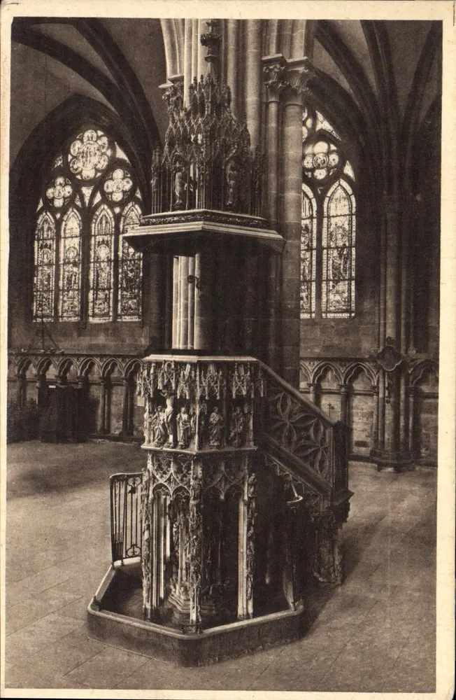 Catedral de Estrasburgo — A cadeira — Revue Alsacienne, Hélo 206 - Frente