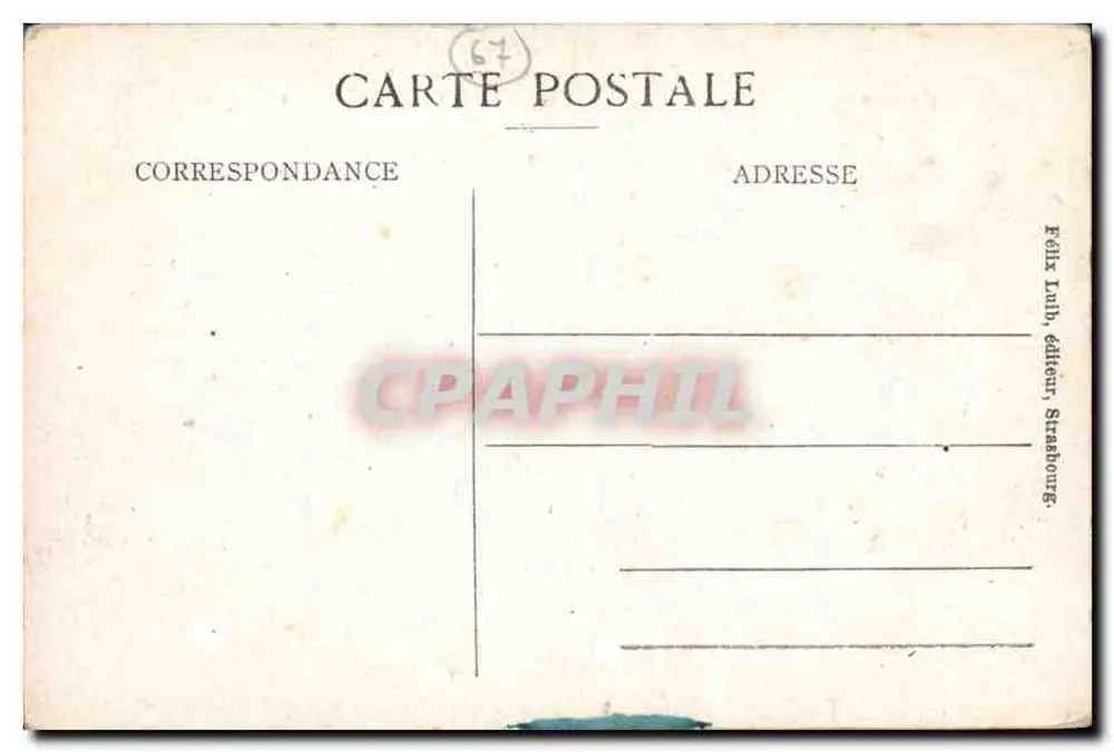 Estrasburgo — Vista geral — Felix Lath, editor, Estrasburgo - Verso