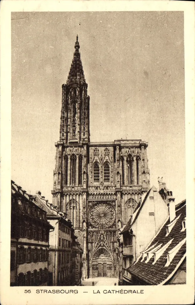 Strasbourg — A Catedral — editor R. AULN & Cie, Durnach, n° 56 - Frente