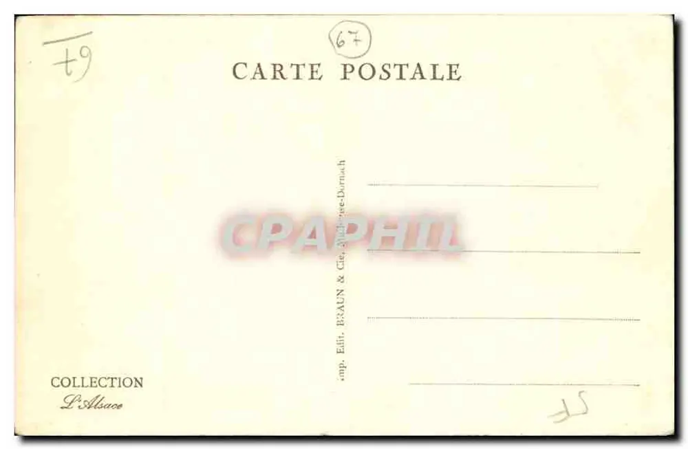Strasbourg — A Catedral — editor R. AULN & Cie, Durnach, n° 56 - Verso