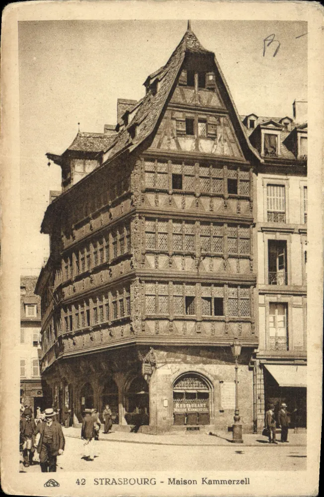 Estrasburgo - Casa Kammerzell — Restaurante — editor desconhecido, n° 42 - Frente