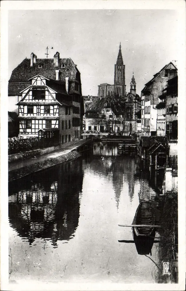Straßburg — Ansicht des Kanals mit der Kathedrale — Verlag JRP, Nr. 67 - Vorderseite