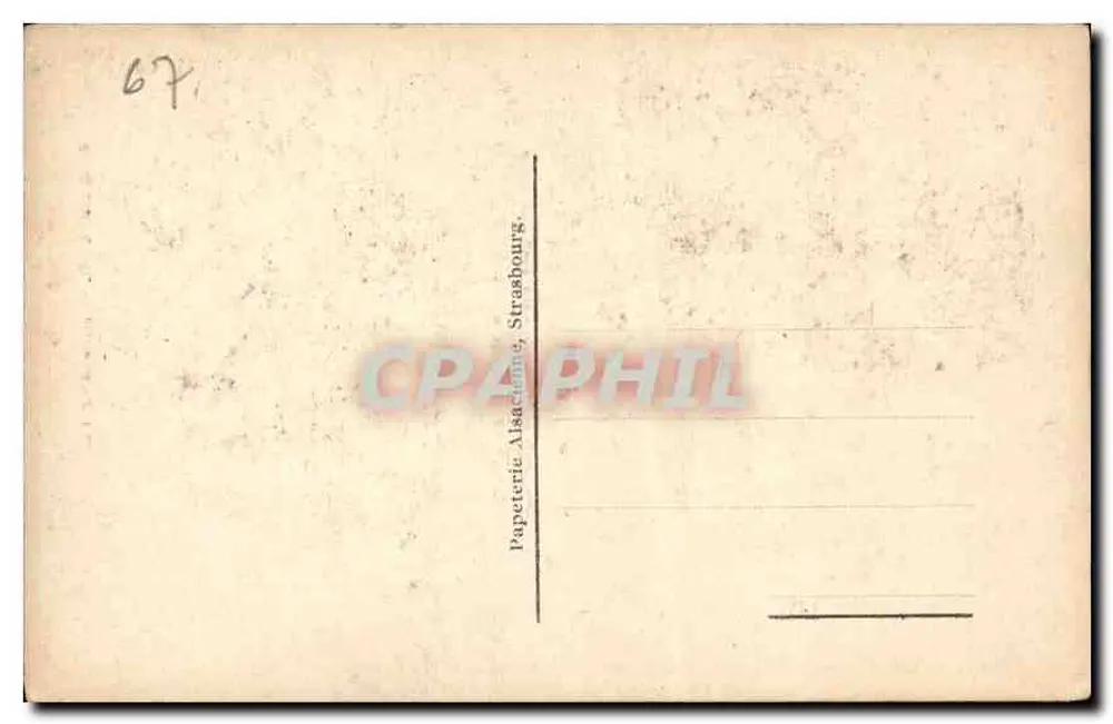 Estrasburgo — Kammerzell — Papelaria Alsaciana - Verso