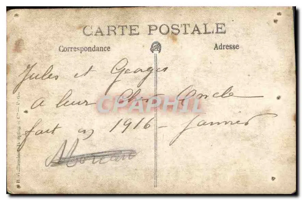Deux soldats — studio photographique — R. Stillemont & Cie, Paris - Verso