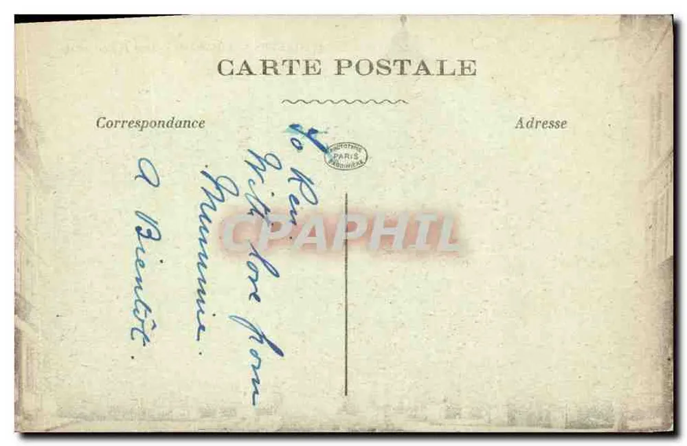 Mantes - Das Rathaus und das Gericht — G. Bandinière, n°18 - Rückseite