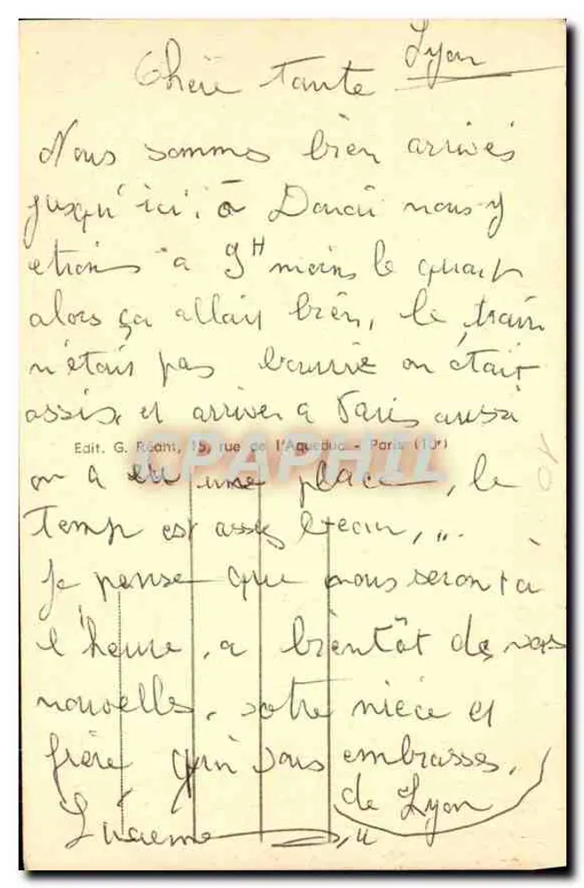 Cambrai (Nord) — Porte de Paris — editor MAGE, n° 31 - Verso