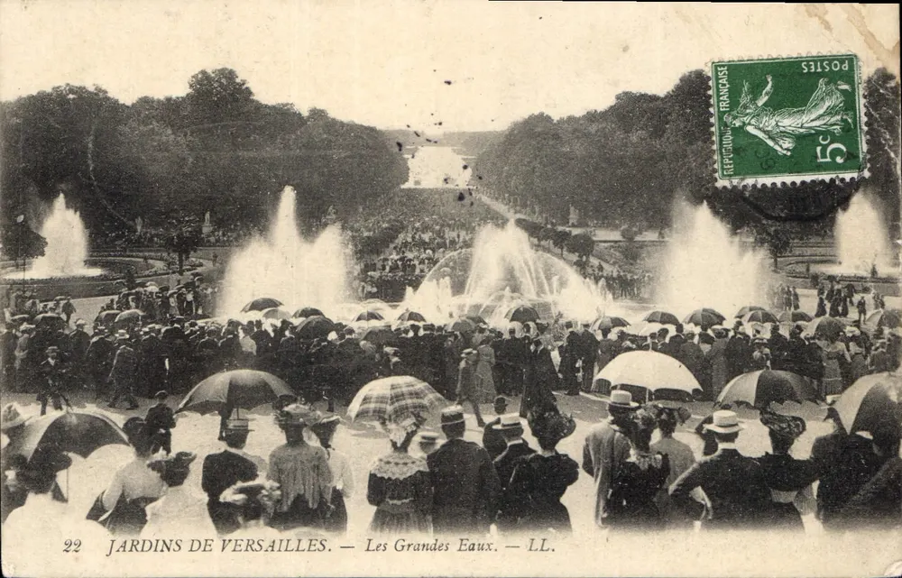 Jardins de Versailles — Les Grandes Eaux — LL. — n°22 - Frente