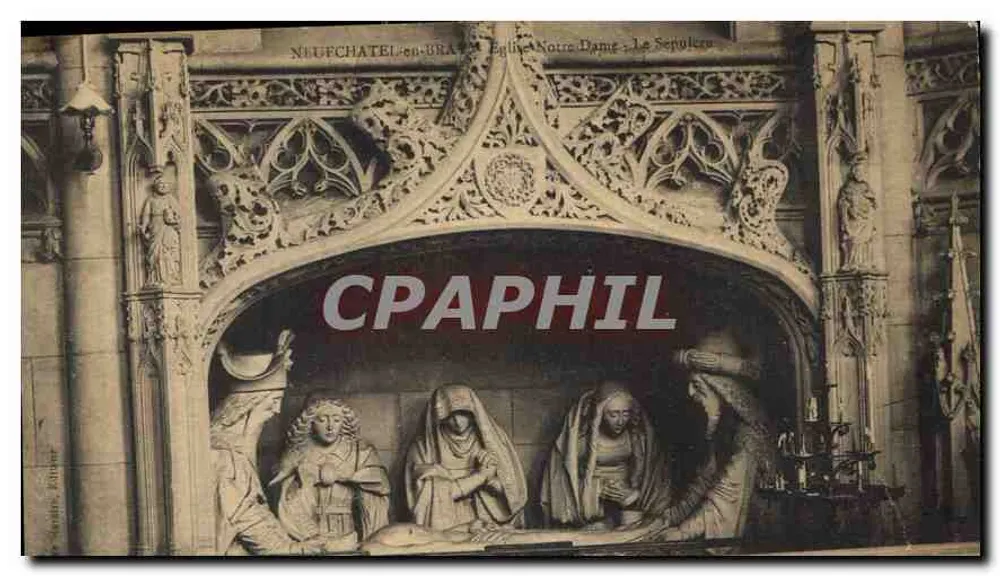Neufchâtel-en-Bray - Igreja de Nossa Senhora: O Sepulcro - Frente