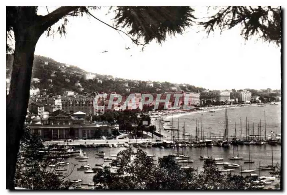 Cannes — Ansicht des Kasinos und des Hafens — CRAPHIL - Vorderseite