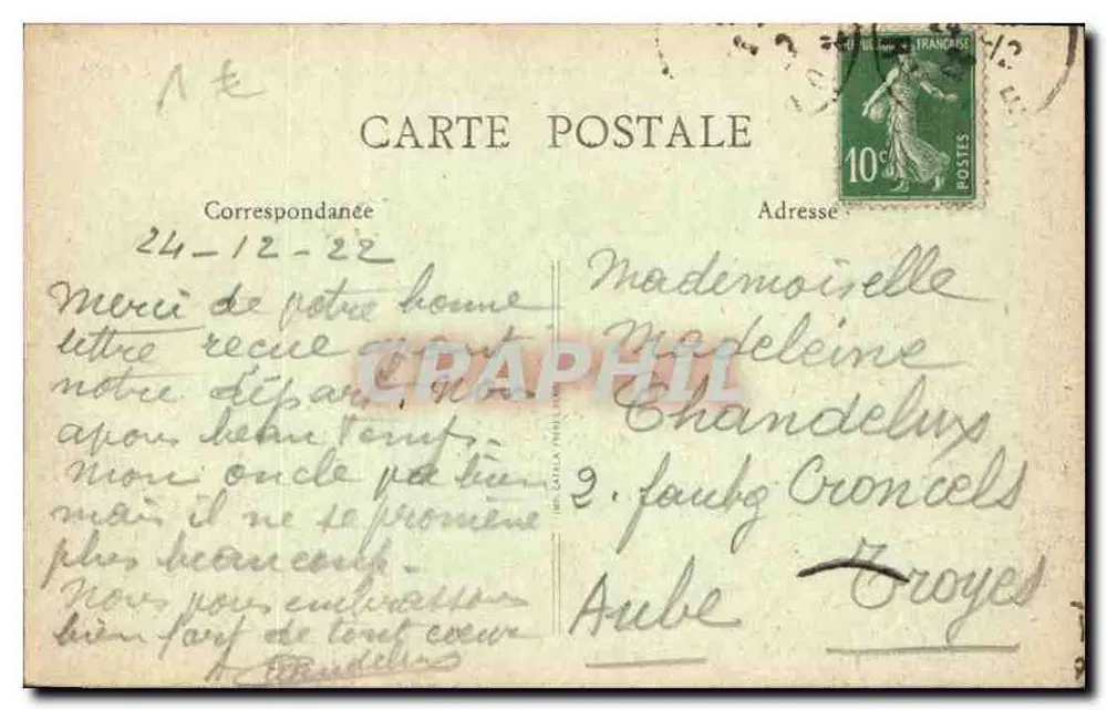 Lyon - El Coteau de Fourvière y la Saône — B.F. n°325 - Reverso