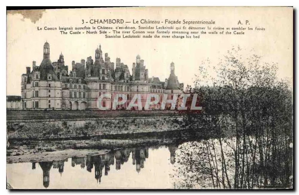 Chambord — Le Château — Façade Septentrionale — A. P. - Vorderseite