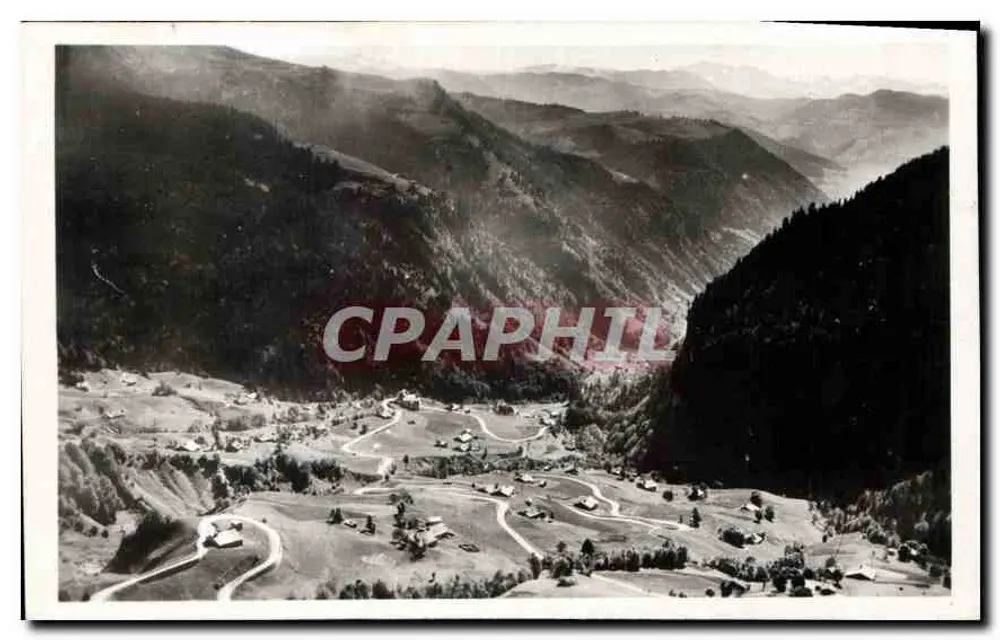 Col des Aravis (Höhe 1.500 m.) — Die Straße nach La Glettaz und die Tal der Arondine — Edition GIL Annecy - Vorderseite