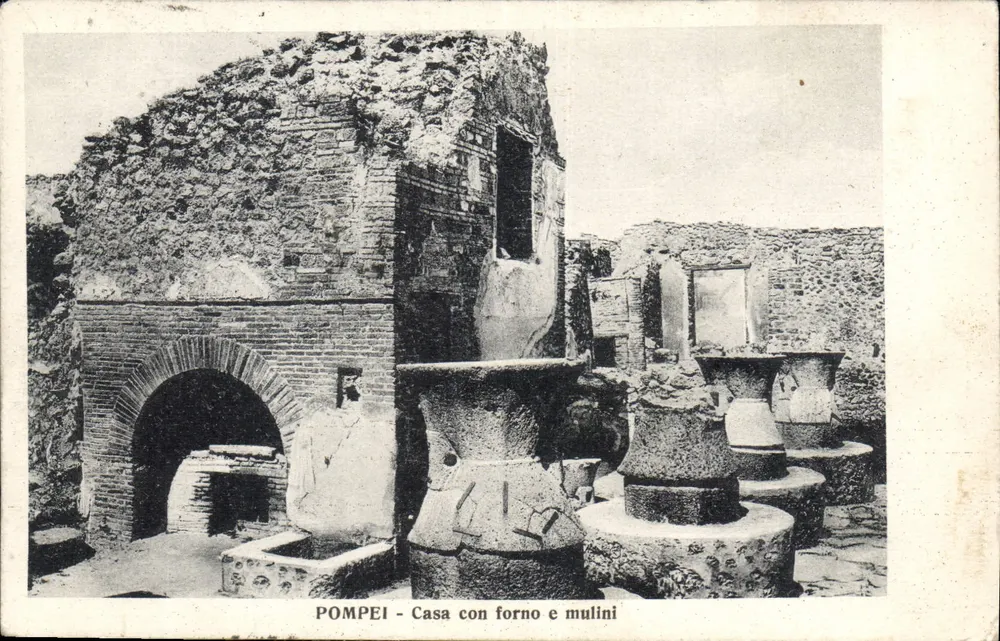 Pompeii - Haus mit Ofen und Mühlen — Edition Carlo Cotini, Nr. 45646 - Vorderseite
