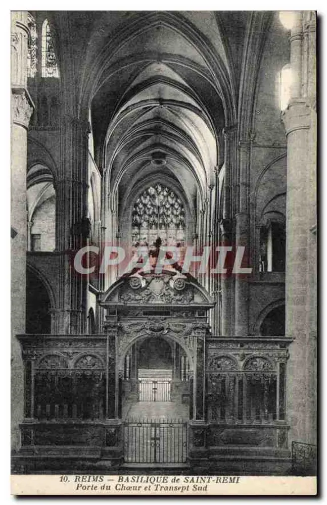 Reims — Basilique de Saint-Remi — Portal des Chors und südlicher Querarm - Vorderseite