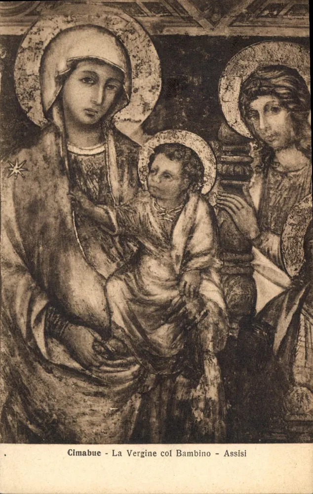 Cimabue - Die Jungfrau mit dem Kind - Assisi - Vorderseite