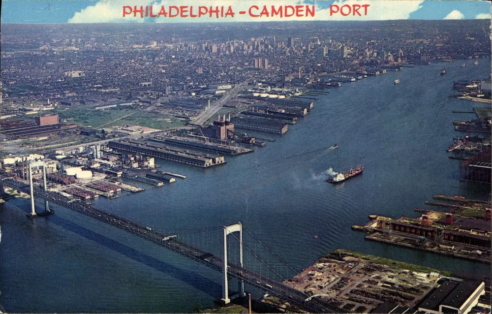 Filadélfia - Camden Port — vista aérea — WYCO, n°306-B - Frente