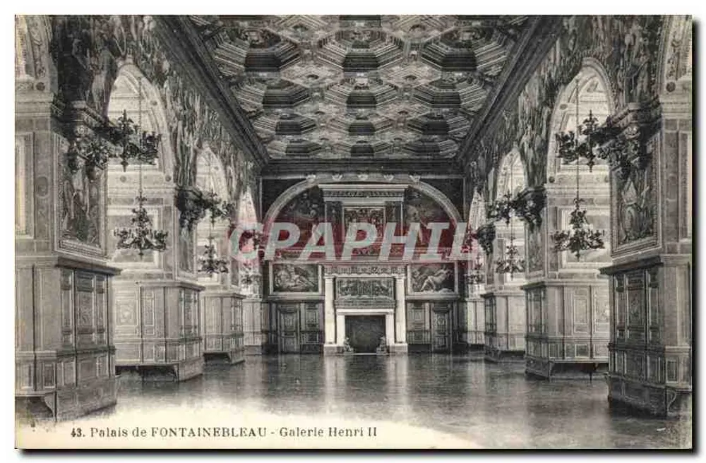 Schloss FONTAINEBLEAU - Galerie Henri II — Serie 43 - Vorderseite