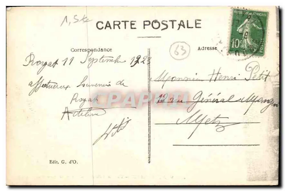 Montferrand — Hof des Hôtels Montorcier oder Haus von Lucretia - Rückseite