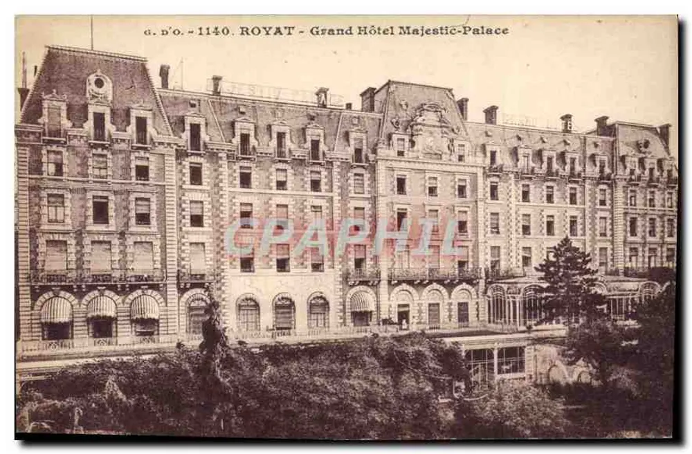 Royat - Grand Hôtel Majestic-Palace — Verleger G. D'O. Nr. 1140 - Vorderseite